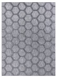 Teppich Santo Sisal 58391 Bienenwabe Grau - Kunststoff - Textil - 180 x 1 x 270 cm