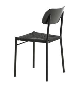 Chaise de salle à manger Polly lot de 2 Noir