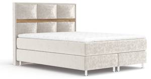 Boxspringbett Soto Ecru - Breite: 180 cm