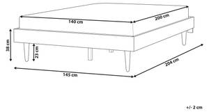 Doppelbett TOUCY Breite: 145 cm