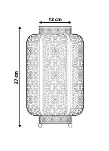 Lampe de table SOMES Blanc - Métal - 13 x 27 x 13 cm