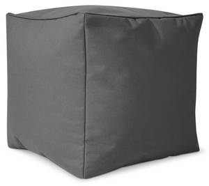 Sitzsack-Hocker Pouf "Cube" 40x40x40cm Grau