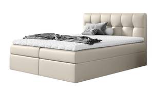 Boxspringbett RICKIE 200x200 CREME Cremeweiß