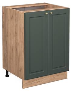 Meuble bas de cuisine Fame-Line 38325 Marron - Vert - Bois manufacturé - 60 x 82 x 51 cm