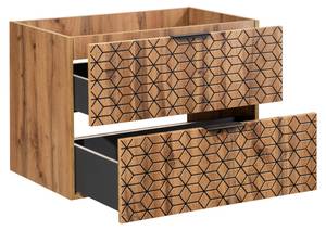 Schrank unter waschbecken DIAMOND CUW80 Beige - Holzwerkstoff - Kunststoff - 80 x 57 x 46 cm