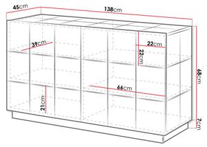 Sideboard Reja Schwarz