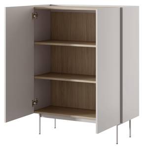 Buffet COLOR SB97 2D Beige - Bois manufacturé - Matière plastique - 97 x 122 x 37 cm