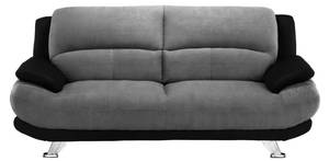 Sofa MUSKO Schwarz - Textil - 91 x 89 x 200 cm