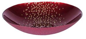 Coupe Confettis Rouge - Verre - 33 x 8 x 33 cm