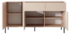 Kommode DAST COD154 3D2D Beige - Holzwerkstoff - Kunststoff - 154 x 82 x 40 cm