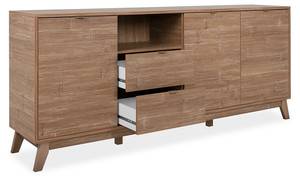 Buffet Budapest Marron - Bois manufacturé - 40 x 83 x 198 cm