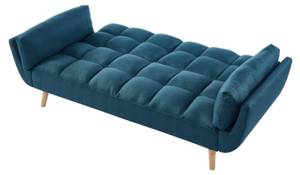 Schlafsofa LOELINE Blau - Textil - 81 x 82 x 215 cm