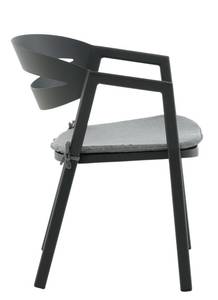 Chaise de jardin Slit Noir - Métal - 59 x 76 x 62 cm