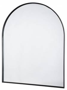 Spiegel Bogenform Metall schwarz Schwarz - Metall - 3 x 120 x 100 cm