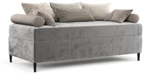 Boxspringbett Currey Grau - Breite: 80 cm - H3