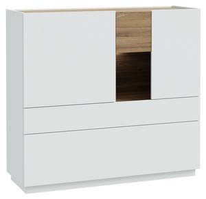 Highboard Levin 4 LED Grau - Holzwerkstoff - 120 x 112 x 41 cm