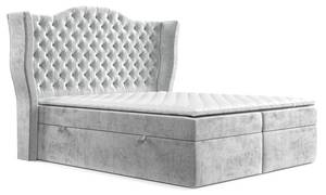 Boxspringbett Royal Silber - Breite: 140 cm