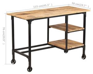 Schreibtisch 245261 Braun - Massivholz - Holzart/Dekor - 115 x 76 x 50 cm