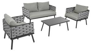 Gartenlounge-Set 4tlg Phanes Ⅱ Grau