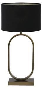 Lampe de table Jamiri/Velours Noir - Bronze