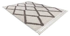 Tapis Berber Troik Crème Franges 120 x 170 cm