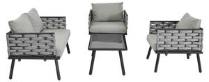 Gartenlounge-Set 4tlg Phanes Ⅱ Grau