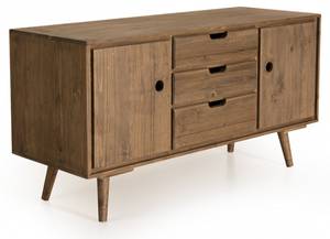 Buffet ANDREW Braun - Holz teilmassiv - 40 x 57 x 110 cm