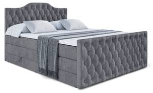 Boxspringbett VILA-1-Z KING Steingrau - Breite: 140 cm