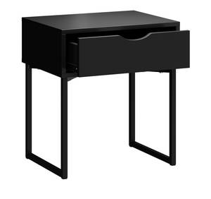 Table de chevet Jules Noir - Papier - 45 x 50 x 35 cm