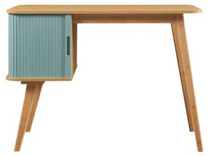 Bureau Tysvær Beige - Bleu - Bambou - 105 x 75 x 48 cm