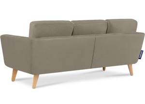 TAGIO Ecksofa links mit Ottomane Beige