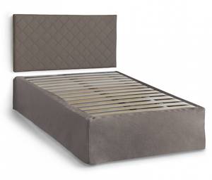 Doppelbett Cleide Taupe