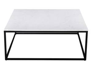 Table basse Saku Blanc - Pierre - 100 x 40 x 100 cm