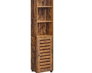 Badezimmerschrank Kathmandu Braun - Holzwerkstoff - 30 x 167 x 40 cm