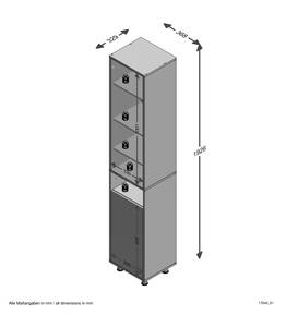 Hochschrank Carrascal Weiß