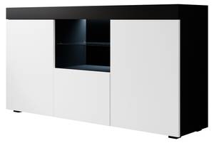 Sideboard Natolia Schwarz - Weiß