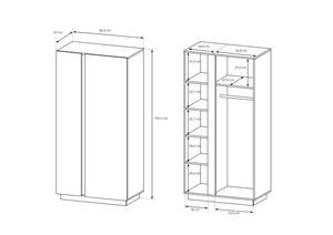 Armoire vitrine ARCO 96A Blanc