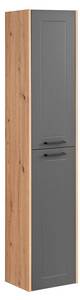 Hochschrank MADERA HC35 2D Beige - Holzwerkstoff - Kunststoff - 35 x 170 x 30 cm