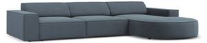 Ecksofa JODIE 4 Sitzplätze Blau