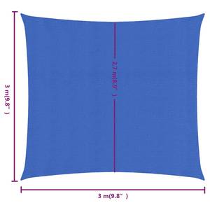 Sonnensegel 3016419-13 Blau - 600 x 250 cm