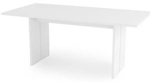 Table fixe Ddesogu Blanc - Bois manufacturé - 90 x 75 x 160 cm