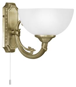 Lampe murale SAVOY Noir - Blanc - Verre - Métal - 18 x 16 x 24 cm