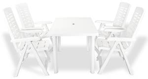 Table de jardin Blanc 126 x 76 x 72 cm Plastique