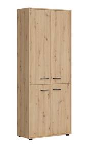 Highboard Space Office Braun - Holzwerkstoff - 80 x 203 x 37 cm