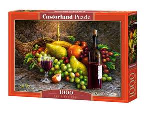 Puzzle Obst und Wein Papier - 25 x 5 x 35 cm