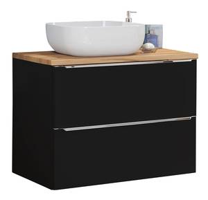 Badezimmer Waschtisch Set mit Becken Schwarz - Holzwerkstoff - 80 x 94 x 48 cm