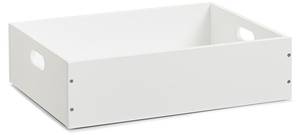 Aufbewahrungskiste, stapelbar, MDF Weiß - Holzwerkstoff - 30 x 11 x 40 cm