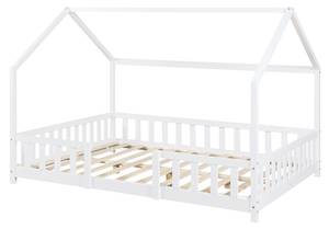 Lit d'enfant Sisimiut avec Matelas Blanc - 206 x 135 x 126 cm