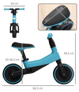 Kinder Balancefahrrad 370-255V00BU Blau - Kunststoff - 34 x 47 x 67 cm