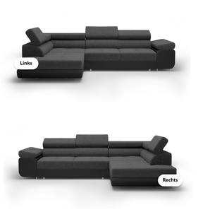 Ecksofa Eckcouch Almada L Form Couch Anthrazit - Ecke davorstehend rechts